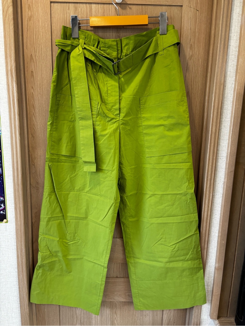 ODEEH Womens Wide Leg Carpenter Pants Size 34 Luxury Art Contemporary Trousers